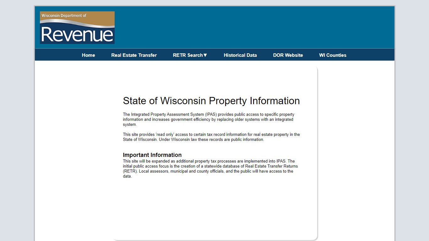 Wisconsin - Home Page